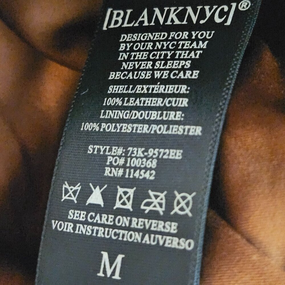 Blank NYC Brown Leather Jacket - Picture 7 of 12